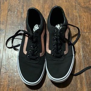 Black & Mauve Vans Size 10